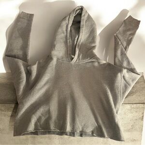 Alo yoga small cropped Cozy Gray Women's Hoodie